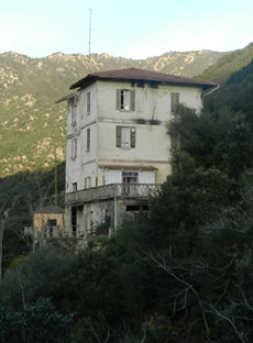 La casa del capo centrale della diga del Coghinas